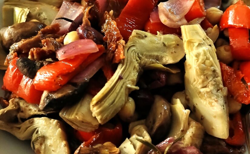 Roasted Artichoke Salad (the easy way)